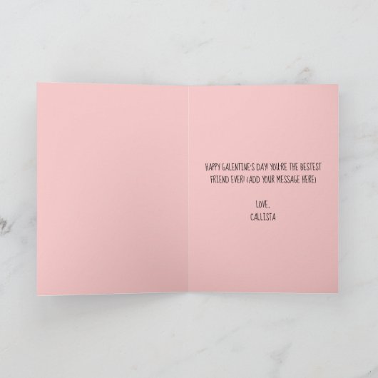 愛らしい友人キティ・キャット・ガレンティンの日の挨拶 シーズンカード (内部)