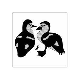 愛らしい双子のベビーダクリングハドリングマンガ ラバースタンプ