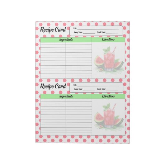 愛らしい口水スイカのご紹介 ノートパッド (回転)