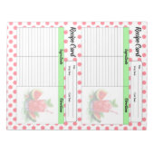 愛らしい口水スイカのご紹介 ノートパッド (正面)