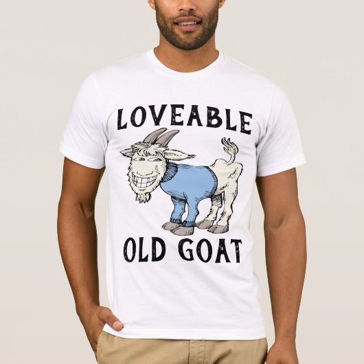 愛らしい古いヤギTシャツ Tシャツ (正面)