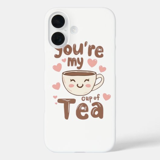 愛らしい可愛いお茶のカップ Case-Mate iPhoneケース (裏面)