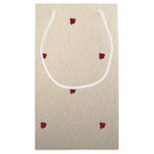 愛らしい可愛い，ラディバグ，輝く スモールペーパーバッグ (裏面)