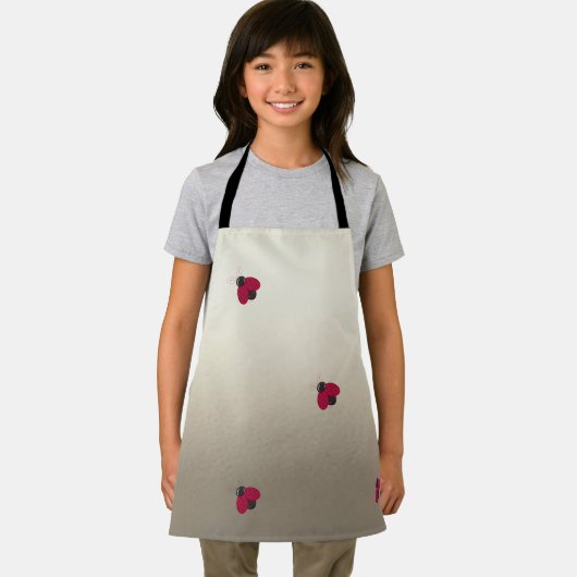 愛らしい可愛い,ラディバグ,輝パーソナライズされたく エプロン (インサイチュ)