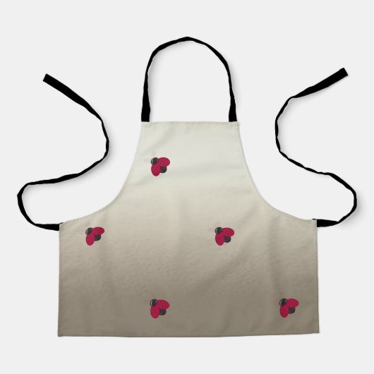愛らしい可愛い,ラディバグ,輝パーソナライズされたく エプロン (正面)