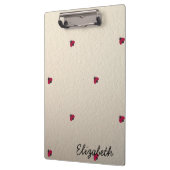 愛らしい可愛い，ラディバグ，輝パーソナライズされたく クリップボード (左)