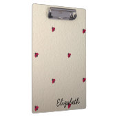 愛らしい可愛い，ラディバグ，輝パーソナライズされたく クリップボード (右)