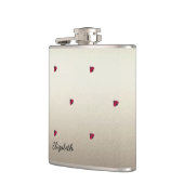 愛らしい可愛い，ラディバグ，輝パーソナライズされたく フラスク (左)