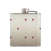 愛らしい可愛い，ラディバグ，輝パーソナライズされたく フラスク (裏面)