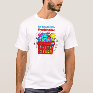 愛らしい嘆かわしいのDeplorablesのバスケット Tシャツ