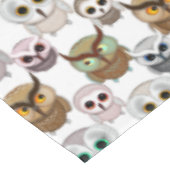 愛らしい図解入りの、写真付きのOwlsパターン テーブルクロス (アングル)