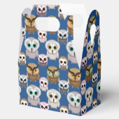 愛らしい図解入りの、写真付きのOwlsパターン フェイバーボックス (オープン)