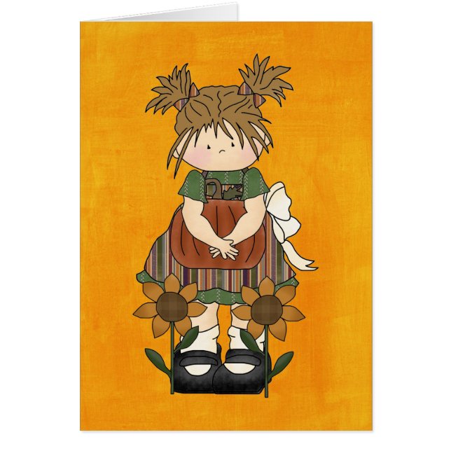 愛らしい国の縫いぐるみ人形 (正面)