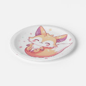 愛らしい夢のキツネベビーシャワー ペーパープレート (アングル)