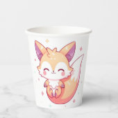 愛らしい夢のキツネベビーシャワー 紙コップ (正面)