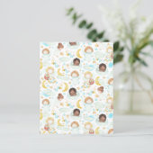 愛らしい天使と星の水彩画 (スタンド正面)