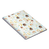 愛らしい天使と星の水彩画 ノートブック (右側)