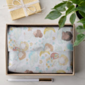 愛らしい天使と星の水彩画 薄葉紙 (ギフト)