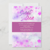 愛らしい天月と星のsweet sixteen 招待状 (裏面)