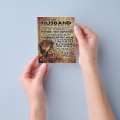 愛らしい夫への手紙 |私の男性への素敵な贈り物 チラシ (手)