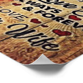 愛らしい夫への手紙 |私の男性への素敵な贈り物 ポスター (角)