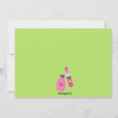 愛らしい女の子のスパのパーティーの誕生日の招待状 招待状 (裏面)