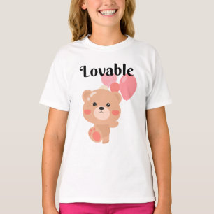 愛らしい女の子の基本Tシャツ Tシャツ