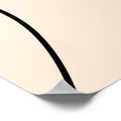 愛らしい女性の顔 ポスター (角)