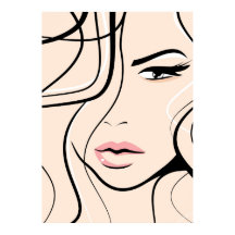 愛らしい女性の顔