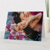 愛らしい女性女神グリーティングカード カード (正面)