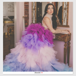 愛らしい女性女神ティーパーティーポートレートシール シール