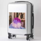 愛らしい女性女神ティーパーティーポートレートシール シール (スーツケース)