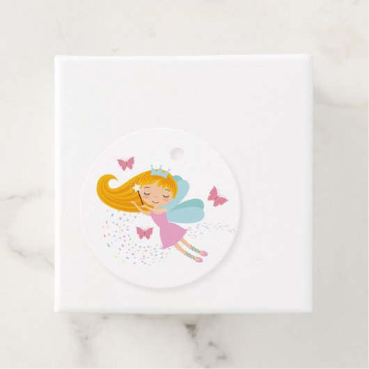 愛らしい妖精の国プリンセスガールズ誕生日 フェイバータグ (インサイチュ)