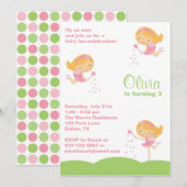 愛らしい妖精の招待状 招待状 (正面/裏面)