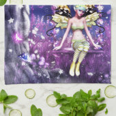 愛らしい妖精 キッチンタオル (折り畳み)