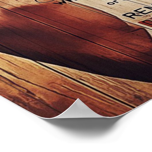 愛らしい妻への手紙、素敵な贈り物。 ポスター (角)