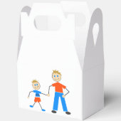 愛らしい姿と息子スティックのフィギュアの好意ボックス フェイバーボックス (見開き)