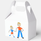 愛らしい姿と息子スティックのフィギュアの好意ボックス フェイバーボックス (裏面)