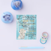 愛らしい娘への手紙、素敵な贈り物 チラシ (シングル)