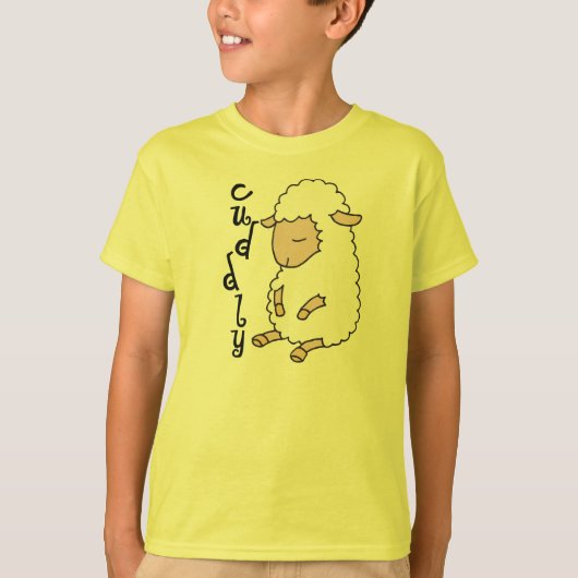 愛らしい子ヒツジ Tシャツ (正面)