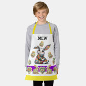 愛らしい子供のイースターエプロン エプロン (着用した状態)