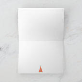 愛らしい子供の折り畳み誕生日カード カード (内部)