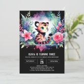 愛らしい子供の虎誕生日 招待状 (スタンド正面)