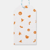 愛らしい子供ハロウィーンの衣装パーティーありがとう ギフトタグ (裏面)