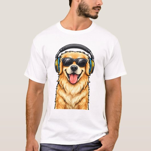 愛らしい子犬のグラフィックTシャツ - 犬好きさんにぴったり Tシャツ (正面)