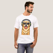 愛らしい子犬のグラフィックTシャツ - 犬好きさんにぴったり Tシャツ (正面フル)