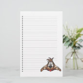 愛らしい子犬の並んだ文房具 便箋 (スタンド正面)