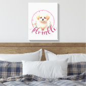 愛らしい子犬の保育園の壁飾り キャンバスプリント (インサイチュ (寝室))