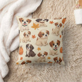 愛らしい子犬の感謝枕 クッション (ブランケット)
