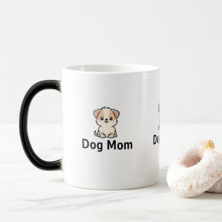 愛らしい子犬の母 モーフィングマグカップ